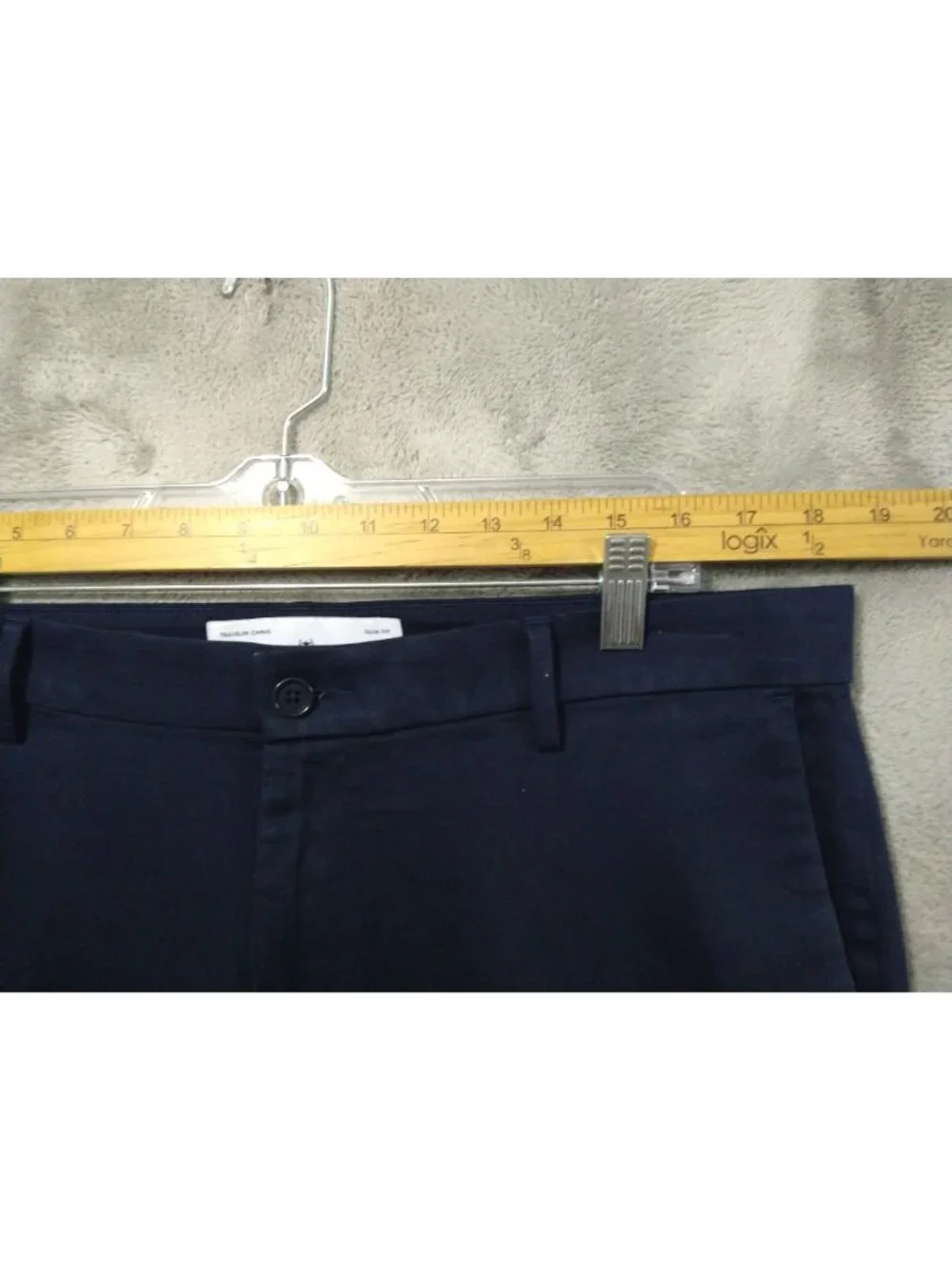 Banana Republic Pants Mens 36x32 Blue Traveler Chino Slim Fit Stretch High Rise